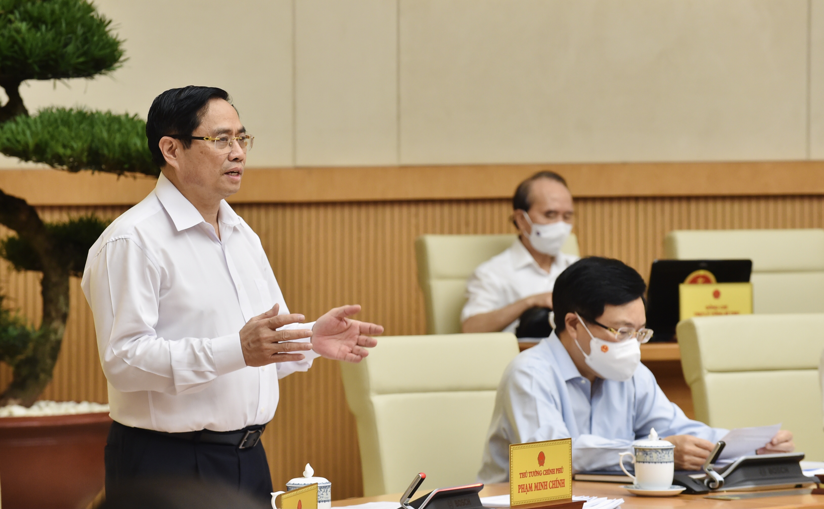 Thủ tướng Phạm Minh Chính chủ trì phiên họp Chính phủ thường kỳ tháng 6. Ảnh: VGP/Nhật Bắc              