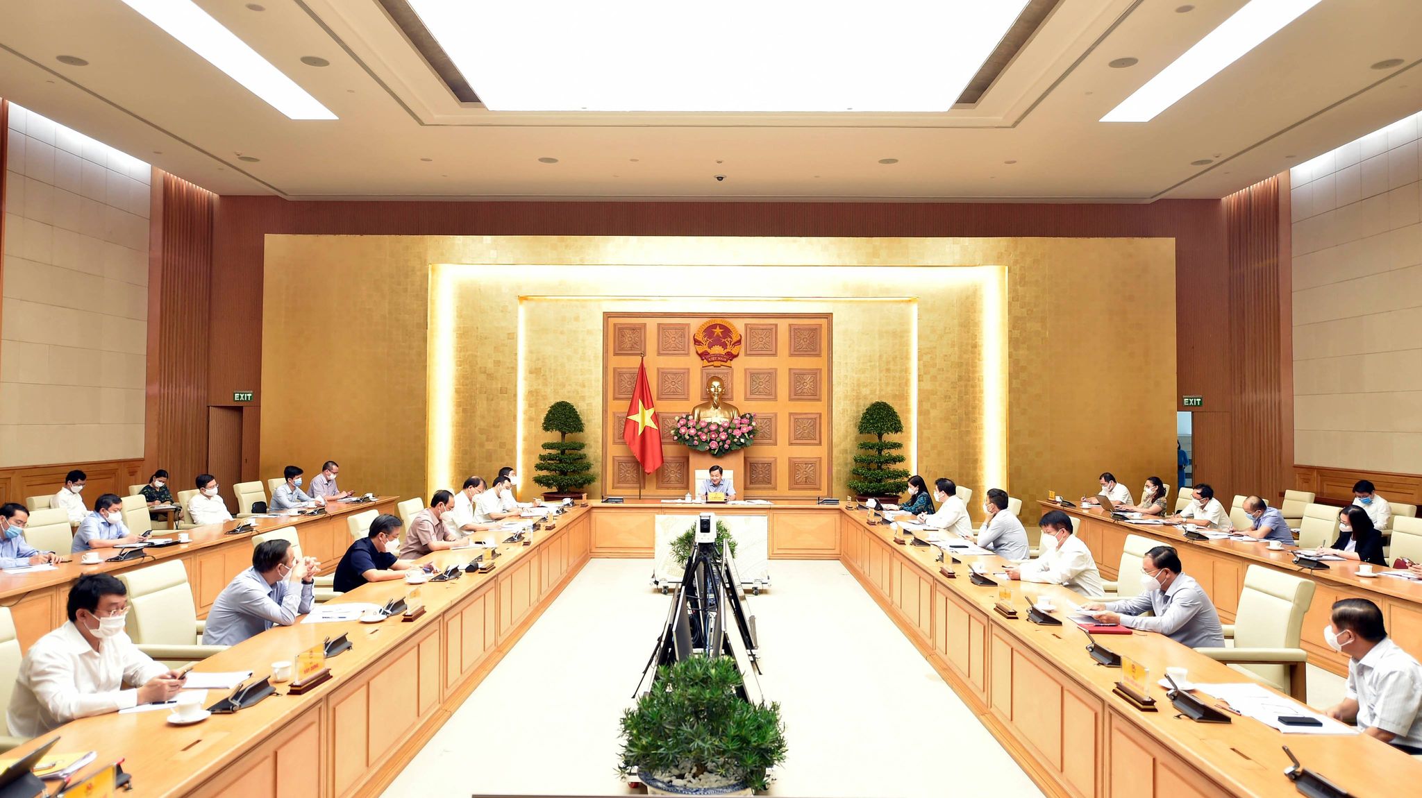 Phó Thủ tướng Lê Minh Khái chủ trì họp Ban Chỉ đạo điều hành giá. Ảnh VGP/Đình Nam              
