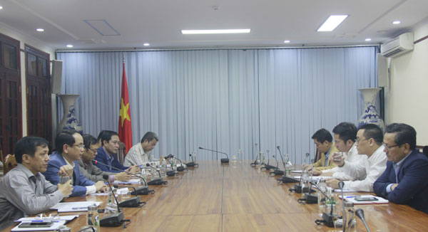 Buổi làm việc giữa UBND tỉnh Quảng Bình và đại diện ngân hàng ADB.