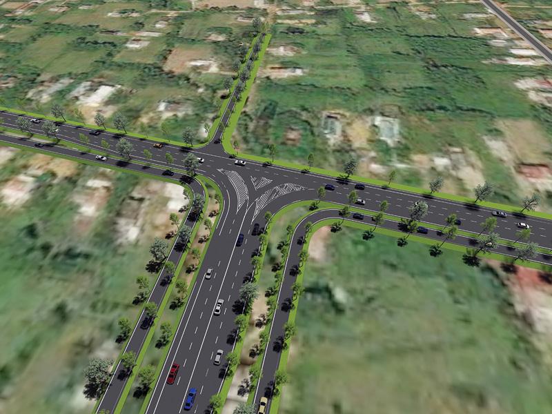 Mô hình Dự án Đầu tư xây dựng công trình đường bộ cao tốc đoạn Nha Trang - Cam Lâm.