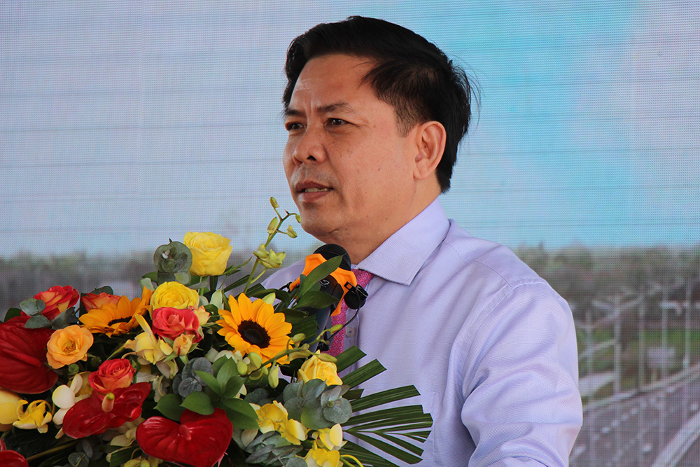  Bộ trưởng GTVT Nguyễn Văn Thể phát biểu tại lễ khánh thành
