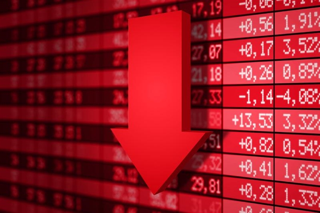 VN-Index lại rơi tự do, cổ phiếu lớn rực lửa